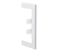 hager Tehalit Cache de raccord mural 68x130 mm tôle d'acier BR65130W vws Quantité:1