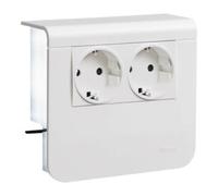 Support d'appareils Hager, 2 STD, SL, 20 x 55 mm, blanc signalisation, 1 pièce.