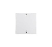 Hager - Touche simple avec flèche S1/b1/b3/B7 Blanc polaire