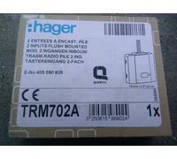 HAGER TRM702A - Micro module 2 entrées à Pile TEBIS KNX RADIO Hager