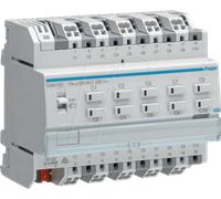 HAGER TXA610D - Actionneur de commutateur/store 10/5 vitesses KNX Easy, 16 a, ch