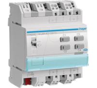 HAGER TYA624C - Actionneur volet roulant/store 4 plis KNX, 230 V.