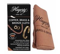 HAGERTY Copper, Brass & Bronze Cloth 30x36 cm Chiffon de nettoyage pour le cuivre, le laiton et le bronze 100% coton I Pour les bijoux,les objets de décoration,les instruments de musique