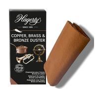 Hagerty Copper, Brass & Bronze Duster Chiffon pour Le cuivre, Le Laiton et Le Bronze 36 x 55 cm I Chamoisine imprégnée 100% Coton I Nettoyage antioxydant I Idéal pour polir, Nettoyer et Entretenir