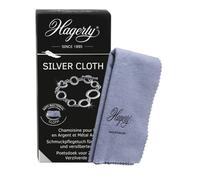 Hagerty Silver Cloth Chiffon pour l'argenterie I 36 x 30 cm I Chamoisine imprégnée 100 % coton I Nettoyage anti-ternissement I Pour les bijoux et les objets en argent ou en argent plaqué