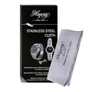 Hagerty Stainless Steel Cloth Chiffon pour l'acier inoxydable I 36 x 30 cm I Chamoisine de polissage efficace imprégnée pour nettoyer et entretenir les montres et accessoires en acier ou métalé