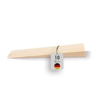 haggiy Cale en Bois Dur - Set de Cales en Bois - Cales en hêtre Naturel - Butoir de Porte - Idéal pour Les Meubles, Le Montage, Le Bricolage - (LxLxH) 65 x 20 x 6 mm (10 Pcs.)
