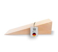 haggiy Cale en Bois Dur - Set de Cales en Bois - Cales en hêtre Naturel - Butoir de Porte - Idéal pour Les Meubles, Le Montage, Le Bricolage - (LxLxH) 150 x 50 x 40 mm (10 Pcs.)
