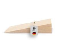 haggiy Cale en Bois Dur - Set de Cales en Bois - Cales en hêtre Naturel - Butoir de Porte - Idéal pour Les Meubles, Le Montage, Le Bricolage - (LxLxH) 70 x 25 x 15 mm (10 Pcs.)