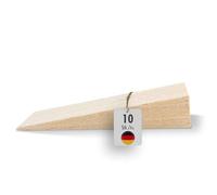 haggiy Cale en Bois Dur - Set de Cales en Bois - Cales en hêtre Naturel - Butoir de Porte - Idéal pour Les Meubles, Le Montage, Le Bricolage - (LxLxH) 65 x 20 x 12 mm (10 Pcs.)