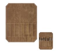 HAGNA 1 Pièces Malette A Couteaux, Trousse De Couteaux Chef Professionnel Sac À Couteaux En Toile Cirée Sacoche Couteaux 7 Emplacements, Pour Camping La Randonnée, Cadeau Pour Chef Cuisinier (Kaki)