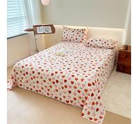 HAIBA Drap Plat 2 Personnes 200x240cm Elegant Comfort Drap Plat 1 pièce, de qualité hôtelière, Doux et de qualité égyptienne lit Simple/Double XL