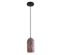 HAIDU Abat-jour de lustre de plafond en terrazzo, lampe à suspension de couleur de style simple rétro, luminaires à tête unique de base E27, lampe suspendue de porche de salle de repos de salle de co