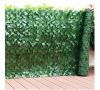 Haie Artificiel Brise -vue 3 x 1 m, lierre vert foncé anti-UV, pour balcon jardin terrassee 3 x 1 m - haie artificielle verte