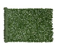 Haie Artificiel Outsunny Brise-Vue décoration Rouleau 3L x 1H m Feuillage réaliste Anti-UV Vert foncé