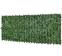 Haie Artificielle 1m50 x 2m/4.92x6.56ft,Tailles personnalisées sans épissure，Rouleau de Feuillage Artificiel pour Balcon, Clôture et Jardin , Décoration Paysagère Réaliste et Anti-UV en Vert
