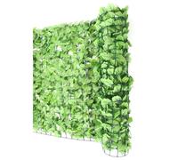 Mendler – Haie artificielle brise-vue pour balcon – 300x100 cm – feuilles clair