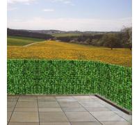 Haie Artificielle/Brise Vue Pour Balcon, Feuilles, 300x150cm Vert