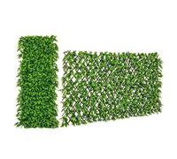 Haie Artificielle COSTWAY Brise-Vue Décoration Extensible 180 x 90 cm (L x l) - Clôture Décoratif pour Balcon Jardin