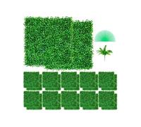 Haie Artificielle Panneaux Muraux De Buis 10x10pouce Clôture Faux Feuillage 24PCS