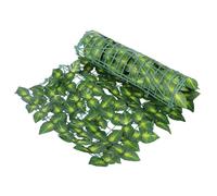 Haie Artificielle Verte Décorative de Clôture pour Jardin et Cour | Plastique et Tissu, Résiste à L’eau, Ne Ternit Pas, Usage Extérieur, Décoration de Clôture