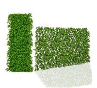 Haie de Jardin Artificielle - RELAX4LIFE - Brise-Vue Artificielle en Eucalyptus - Panneaux de Plantes Décoratives -180X90CM - Vert