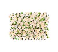 Haie de lierre artificielle, UV, décoration murale, clôture d'intimité, paravent de fausses feuilles, matériau en bois massif, pour décoration de jardin, cour, maison
