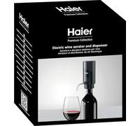 Haier - Aérateur et distributeur de vin électrique 2 en 1, aération optimale du vin rouge pour une saveur enrichie, distributeur électrique pour un service propre et élégant