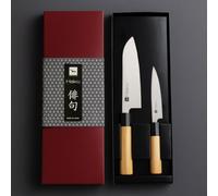 Haiku HSET5 - Set 2 couteaux Santoku 14 cm + Office 10 cm
