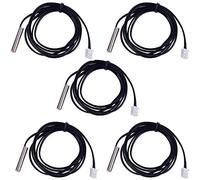 Hailege 5pcs Capteur de température NTC 100K 1% NTC B3950 Sonde étanche Thermistance Capteur de température de précision Capteur de température de précision 1M