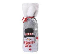 Hailerio Les Sacs À Vin De Noël | Décoration de Fêtes avec Cordon de Serrage,Les Décorations De Bouteilles De Vin De Noël - pour Mariage Anniversaire Fête Nouvel an Réunion