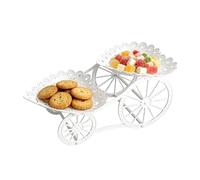 Hailerio Présentoir À Cupcakes Étagé - Plateau Élégant Double Niveau,Support Service À Gâteaux Et Coupe De Fruits | Pour Amuse-Bouches Chocolats Bonbons Buffet Mariage Thé De L'Après-Midi Réunion