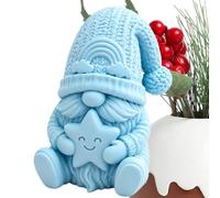 Hailerio Statuettes De Gnomes Décoration Hivernale Mignonne Imprimée en 3D | Statuette Gnome Décorative pour Salle d'Étude Salon Bureau Table de Travail Étagère à Livres Entrée Meuble