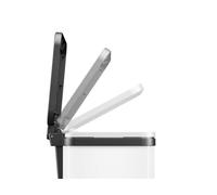 Hailo 0622-230 Hailo poubelle à pédale Öko duo plus M, 2x9 L, blanc
