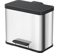 Hailo 0630-200 Öko Duo Plus L Pedaalemmer 17+9L RVS/Zwart