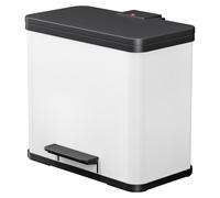 Hailo Poubelle à pédale Öko Trio Plus L 3 x 9 l tri sélectif Blanc