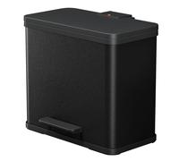 Hailo 0633-260 Poubelle à pédale Öko Trio Plus L - 3 x 9 l, noir