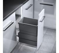 HAILO 3608311 : Tri sélectif pour déchets, 30 litres, système CARGO SYNCHRO, à partir d'une largeur de meuble de 30 cm