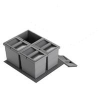 Hailo Allegro 220 3301623 poubelle tri 4x 6,5 L pour tiroir 60 cm