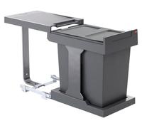 Hailo AS Swing Solo poubelle encastrable 20 L coulisse totale dès 30 cm
