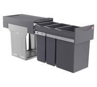 Hailo AS Terzett 3666191 poubelle encastrable 29 l porte battante
