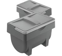 Hailo boîte de rangement Kitty 2x 4 litres avec poignée gris