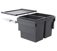 Hailo Cargo Synchro 3608621 poubelle 56 L 2x28 L meuble 60 cm