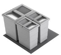 Hailo Collecteur de déchets 3201633 Allegro 295 Insert 2x 8 + 18 L Gris clair