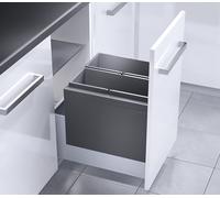 Hailo Collecteur de déchets 3631491 XL Inset 450 18/18 Triple-XL 2x 18 litres