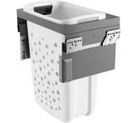 Hailo, collecteur de linge 3270491, panier à linge de 45 litres, à encastrer, pour salle de bain, capacité de 33 litres