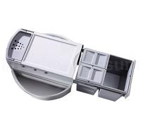 Hailo Corbeille d'angle 3646132 triple tri sélectif 18 + 2x 8,5 litres