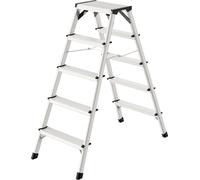 Hailo D60 StandardLine Escabeau double avec 2x5 marches striées antidérapantes