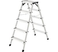 Hailo D60 StandardLine Escabeau double en aluminium 2 x 5 marches
