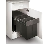 Hailo Double Master Maxi 40 DT. Collecteur de déchets, anthracite. - Poubelle